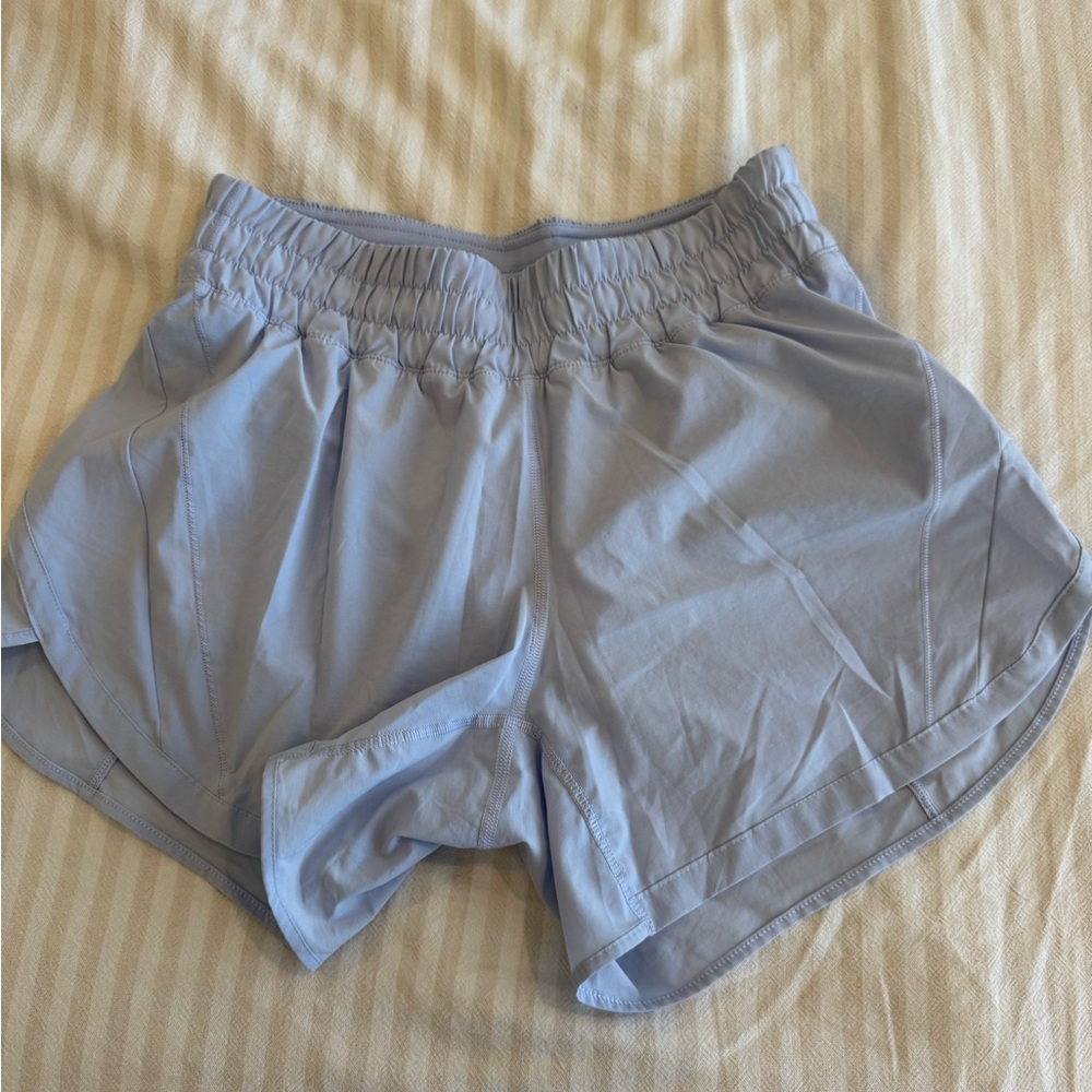 Hotty Hot High-Rise 4”, periwinkle, size 8,